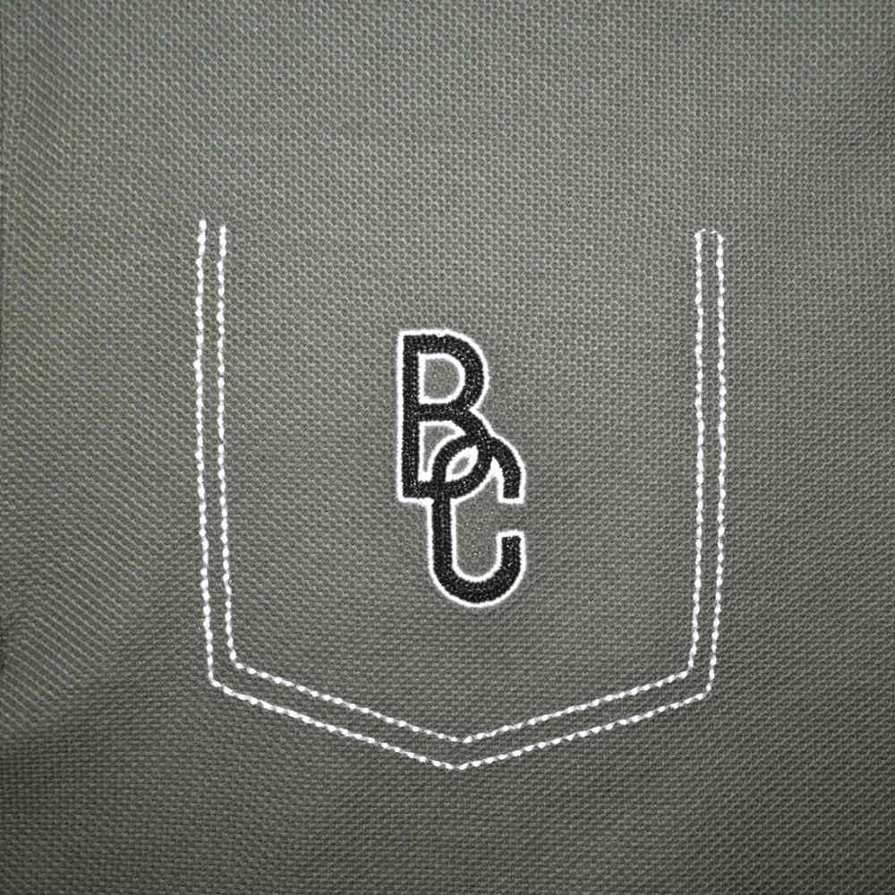 Brunello Cucinelli Green Embroidery Premium Polo T-shirt-3