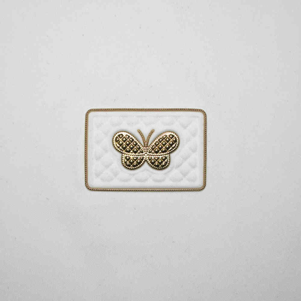 Bottega Veneta White Bee Emboided Premium T-shirt-3