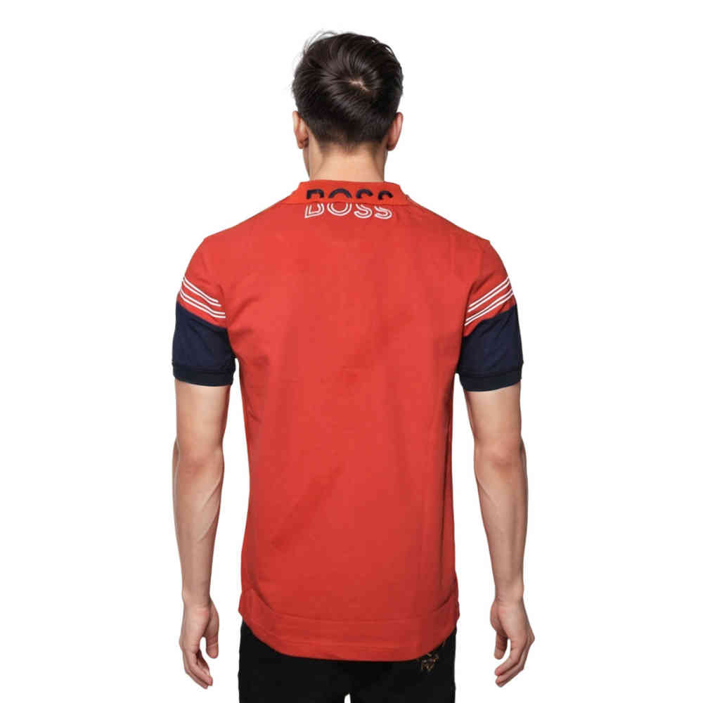 BOSS Red Embroidery Logo Premium Luxury Polo T-shirt-1