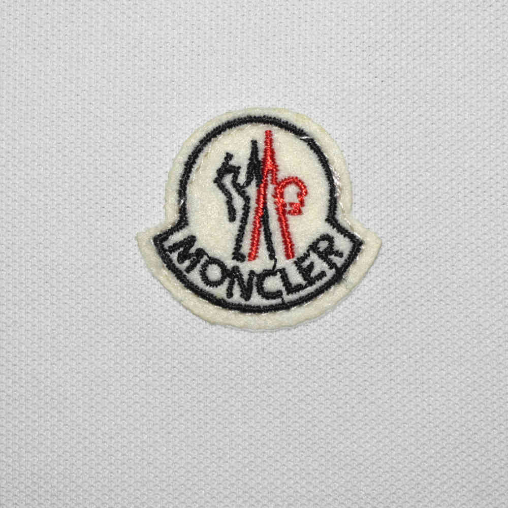 Moncler Logo Print White Premium Quality T-shirt-3