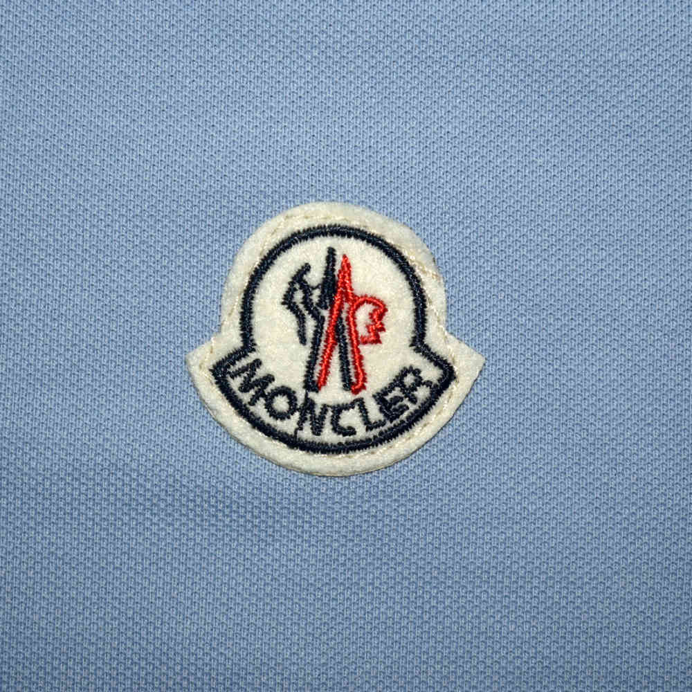 Moncler Logo Print Sky Blue Premium Quality T-shirt-3