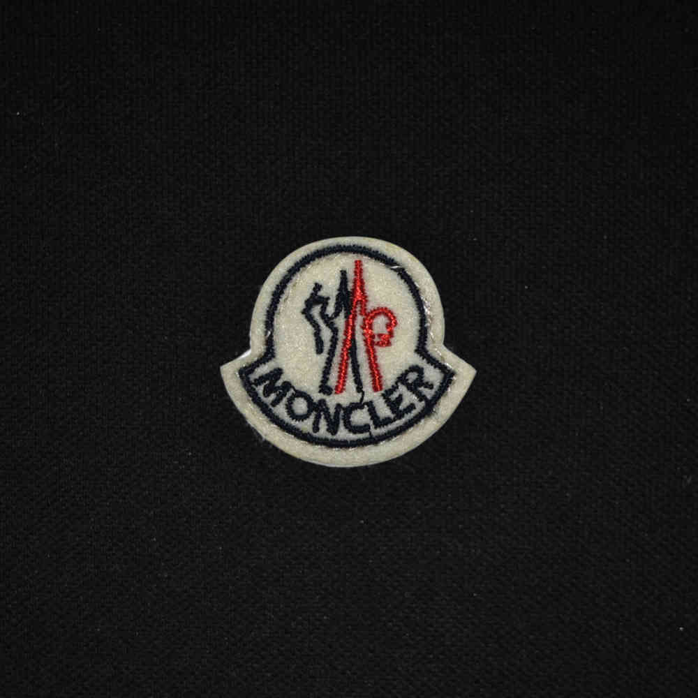 Moncler Logo Print Black Premium Quality T-shirt-thumb-3