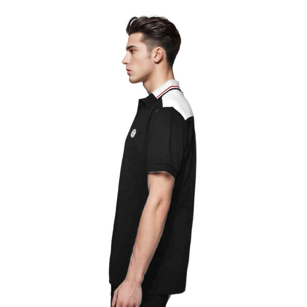 Moncler Logo Print Black Premium Quality T-shirt-thumb-2