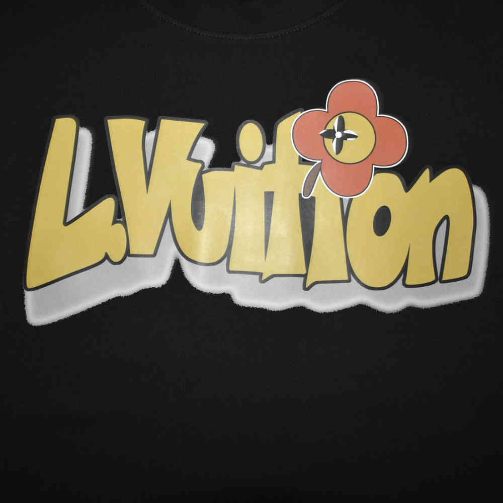 Louis Vuitton Printed Black Premium Quality T-shirt-3