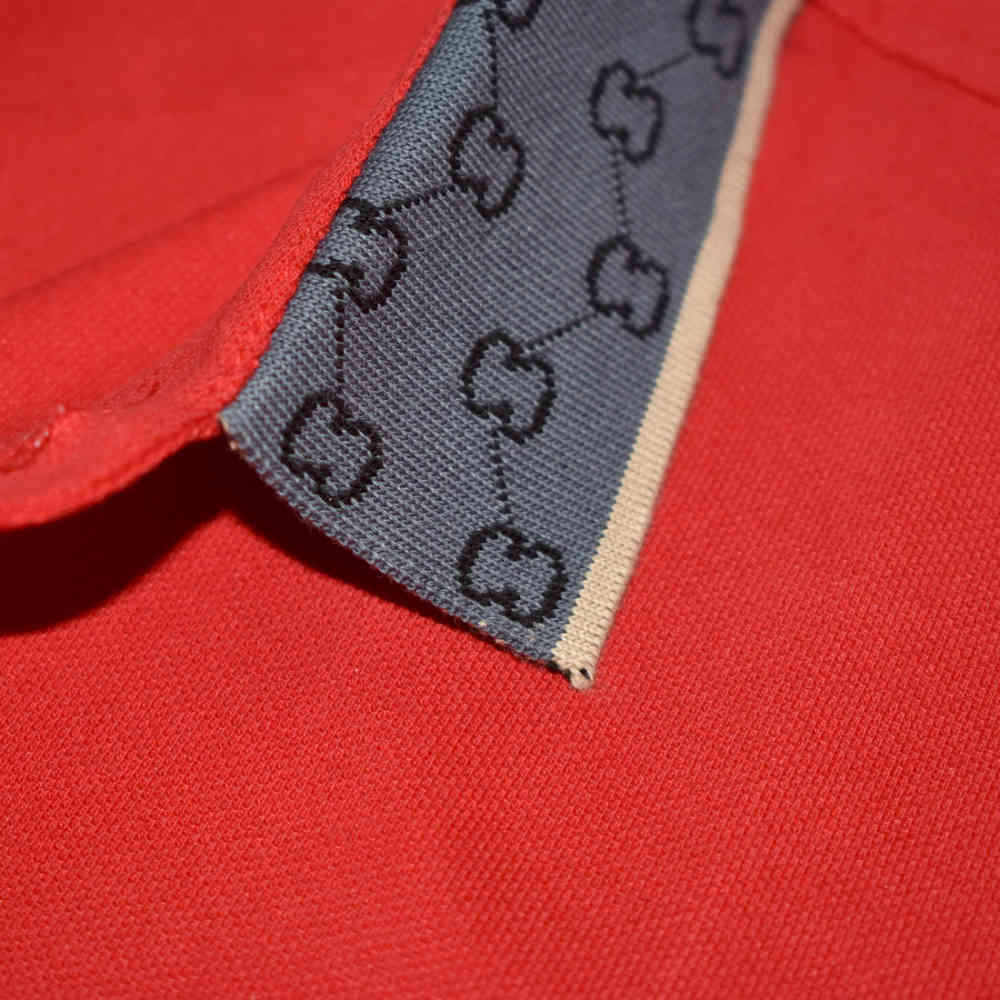 Gucci Red Premium Quality Luxury Polo T-shirt-4
