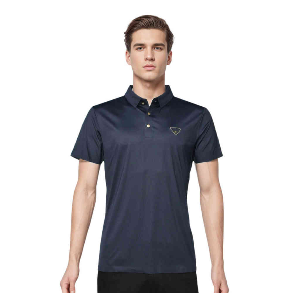 Dark Blue Bottega Veneta Blue Premium Quality Polo Tees