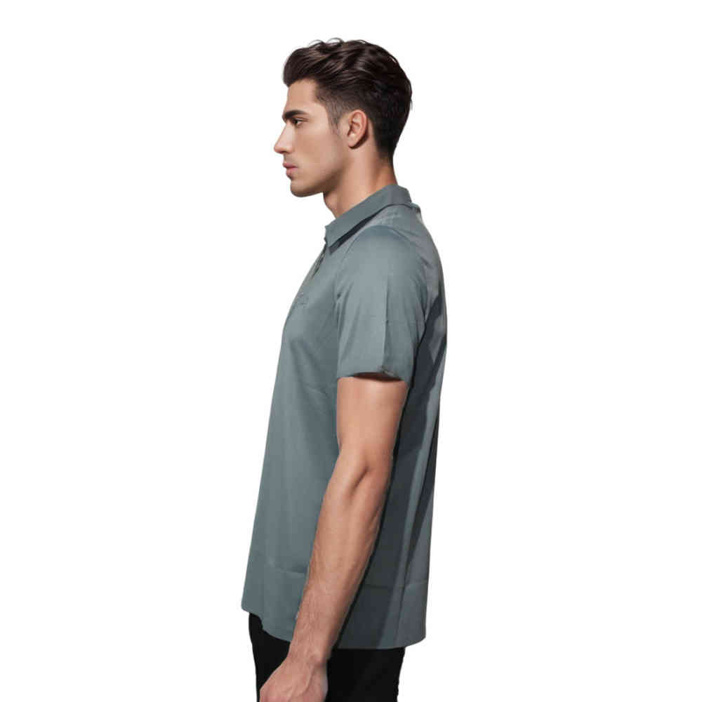 Burberry Embossed Logo Green Premium Quality Polo T-shirt-2