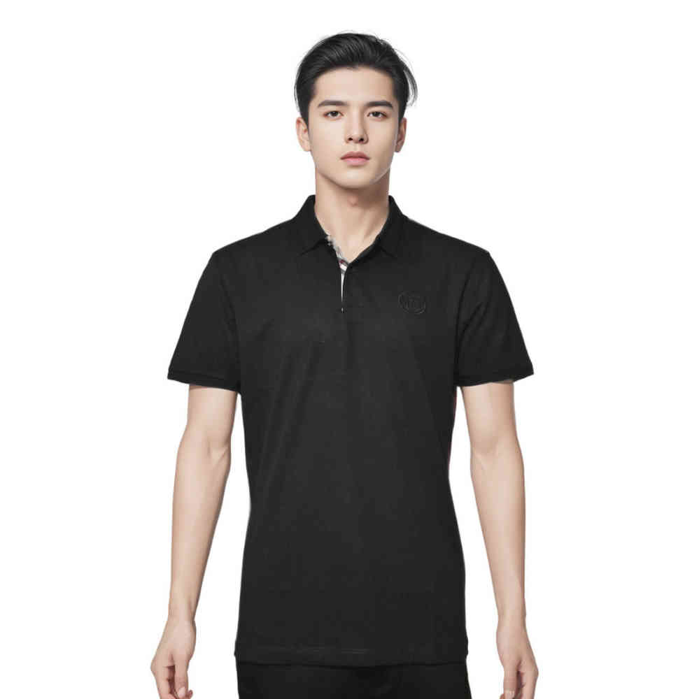 Black Burberry Blue Premium Quality Polo Tees