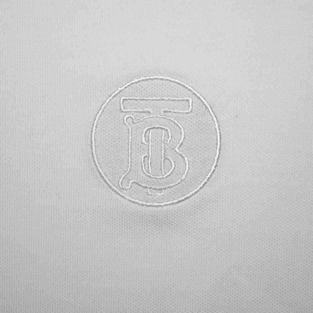 Burberry White Premium Quality Polo Tees-thumb-4