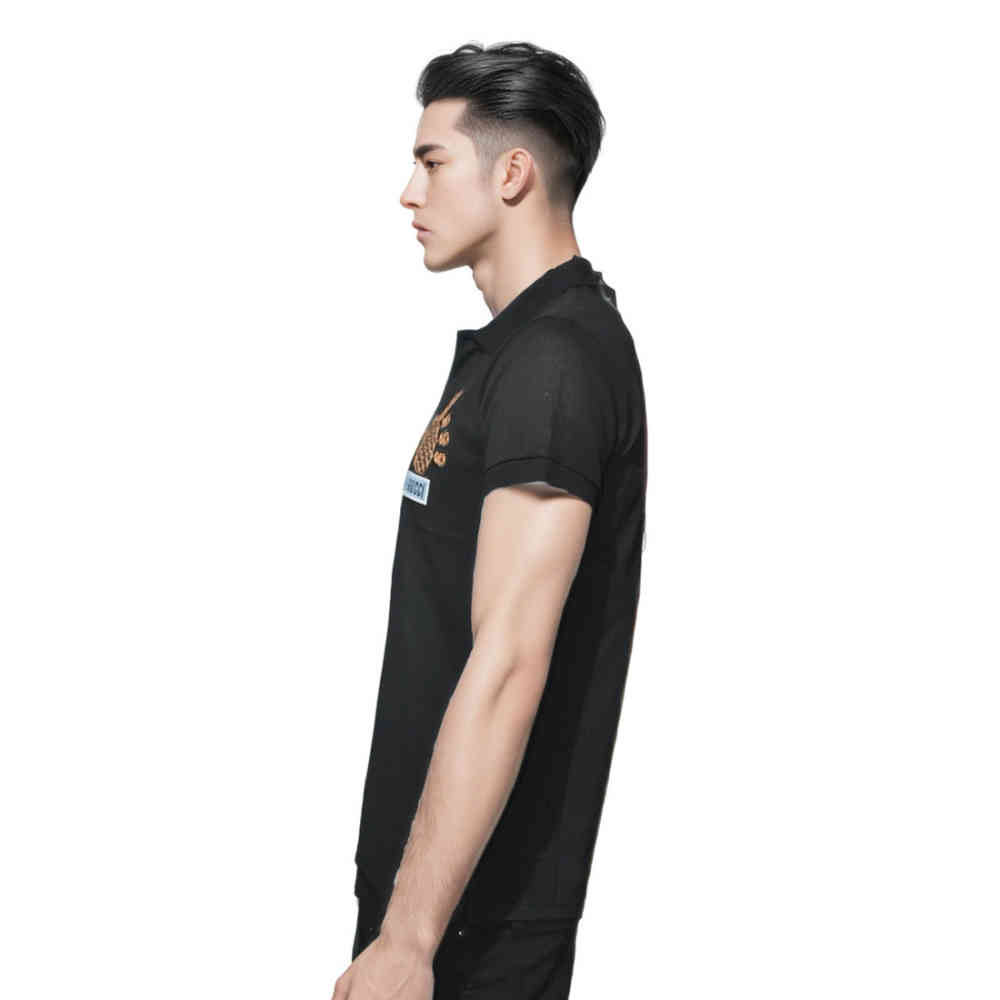 Gucci Pineapple Print Black Premium Polo T-shirt-thumb-2