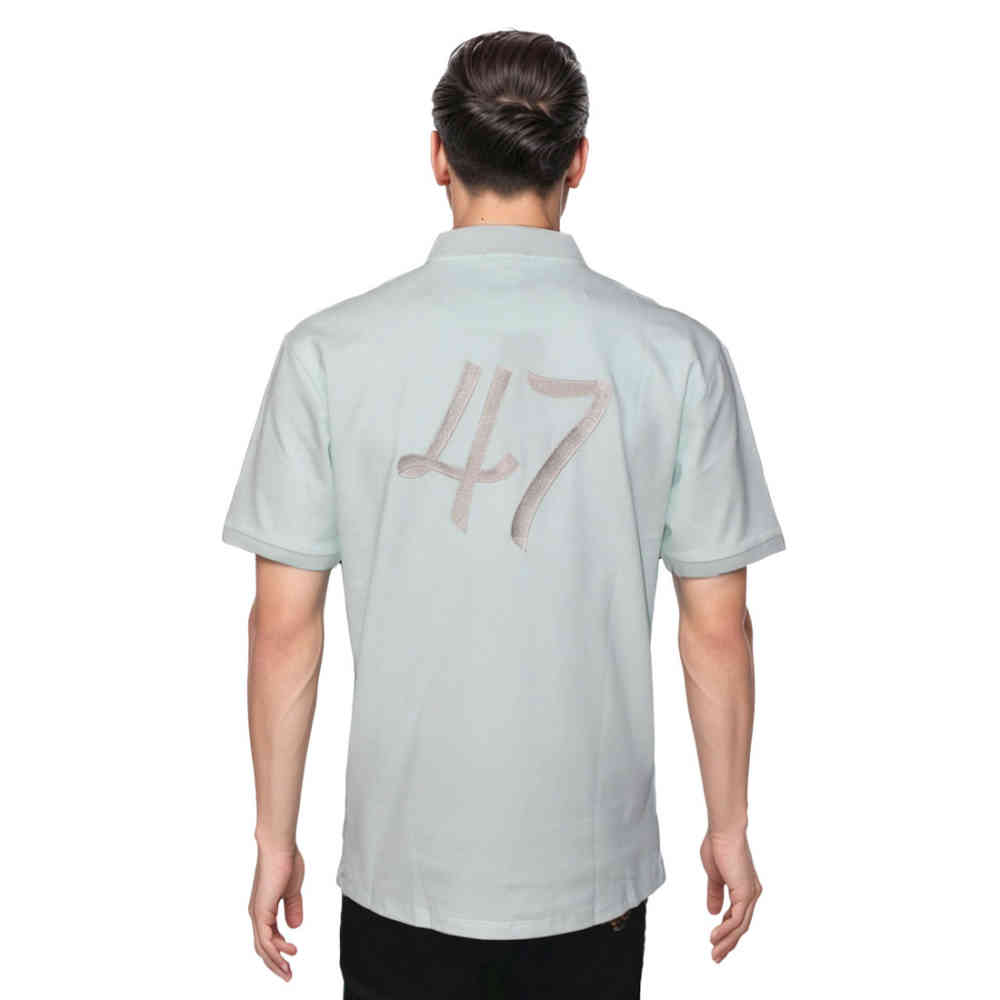 Dior Printed Sky Blue Premium Quality Polo T-shirt-1