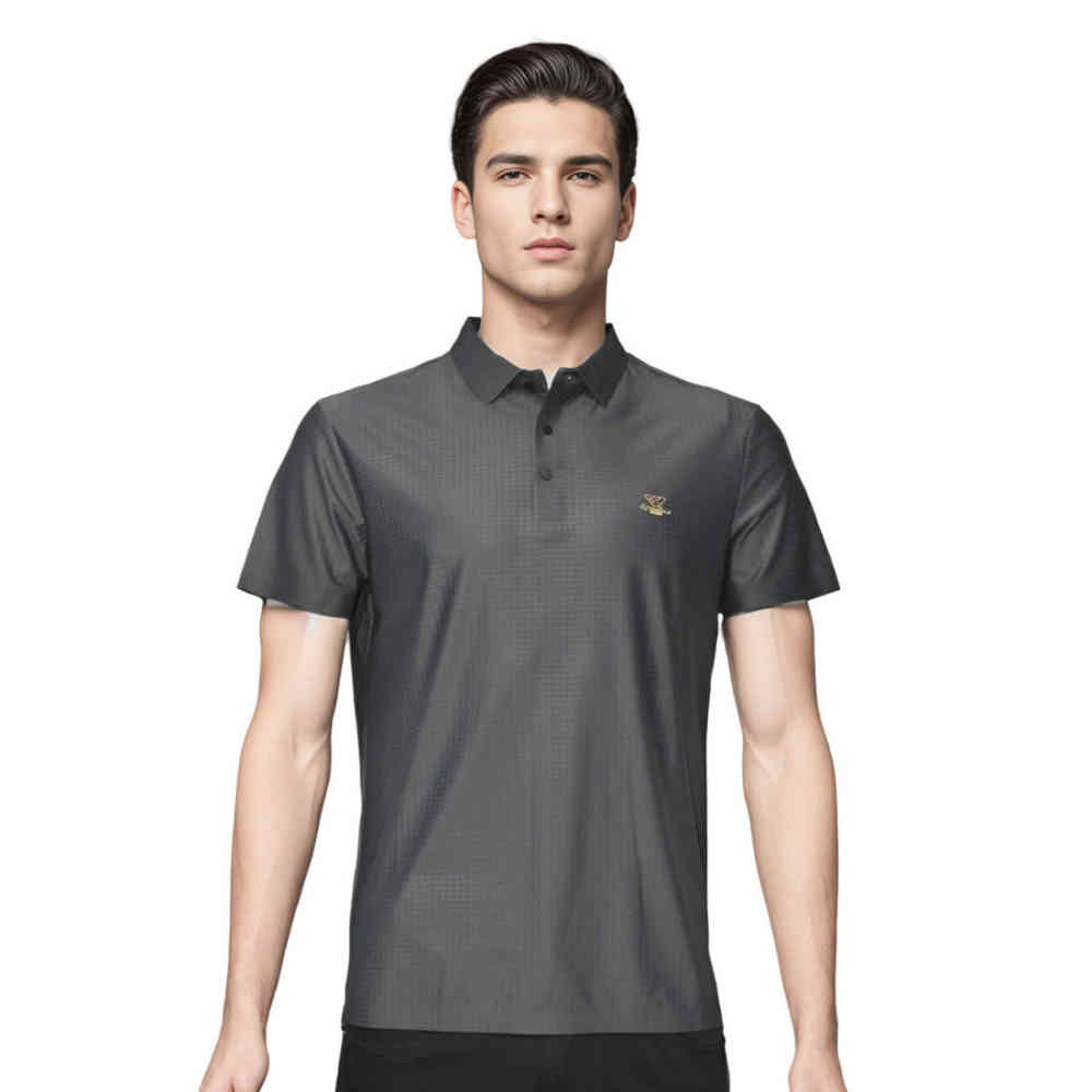 Grey Emporio Armani Black Premium Quality Polo Tees