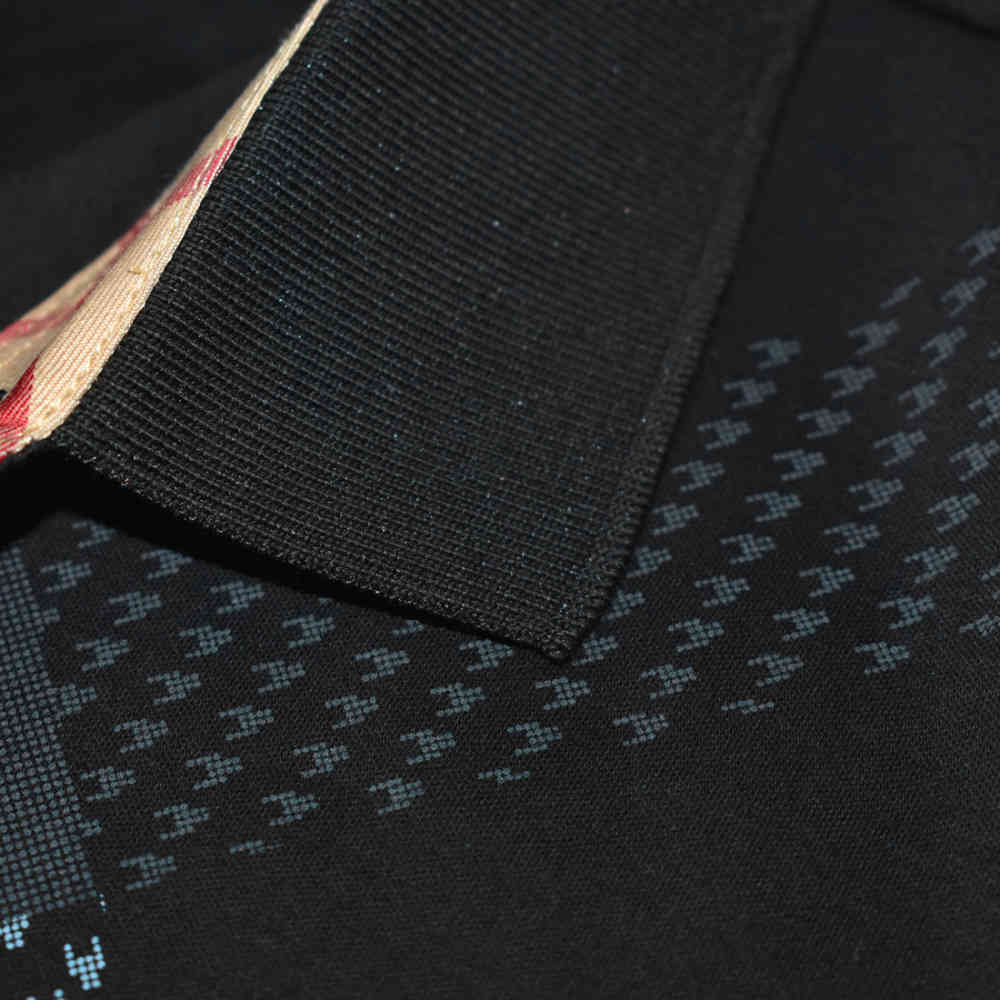 Burberry Embroidered logo Black Premium T-shirt-4
