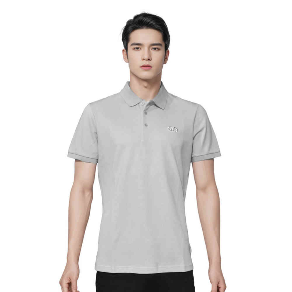 Grey Fendi Embroidered logo Black Premium Polo T-shirt