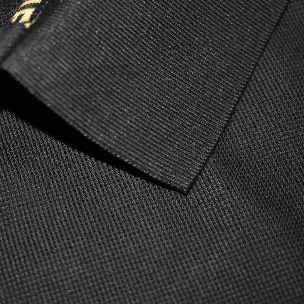 Fendi Embroidered logo Black Premium Polo T-shirt-4