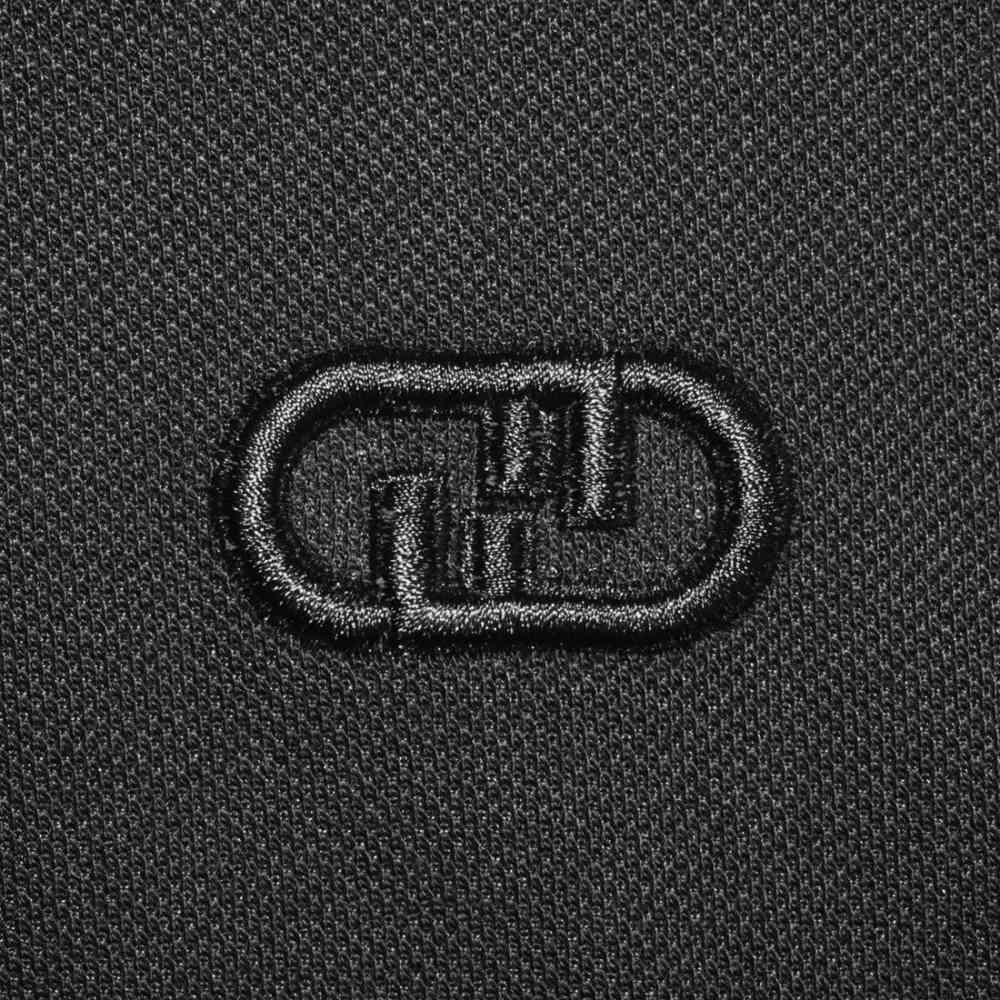 Fendi Embroidered logo Black Premium Polo T-shirt-3