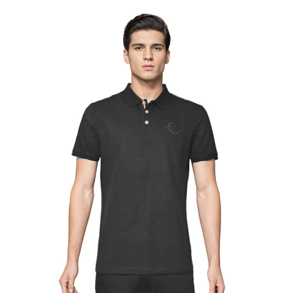Black Moncler White Premium Quality Polo T-shirt