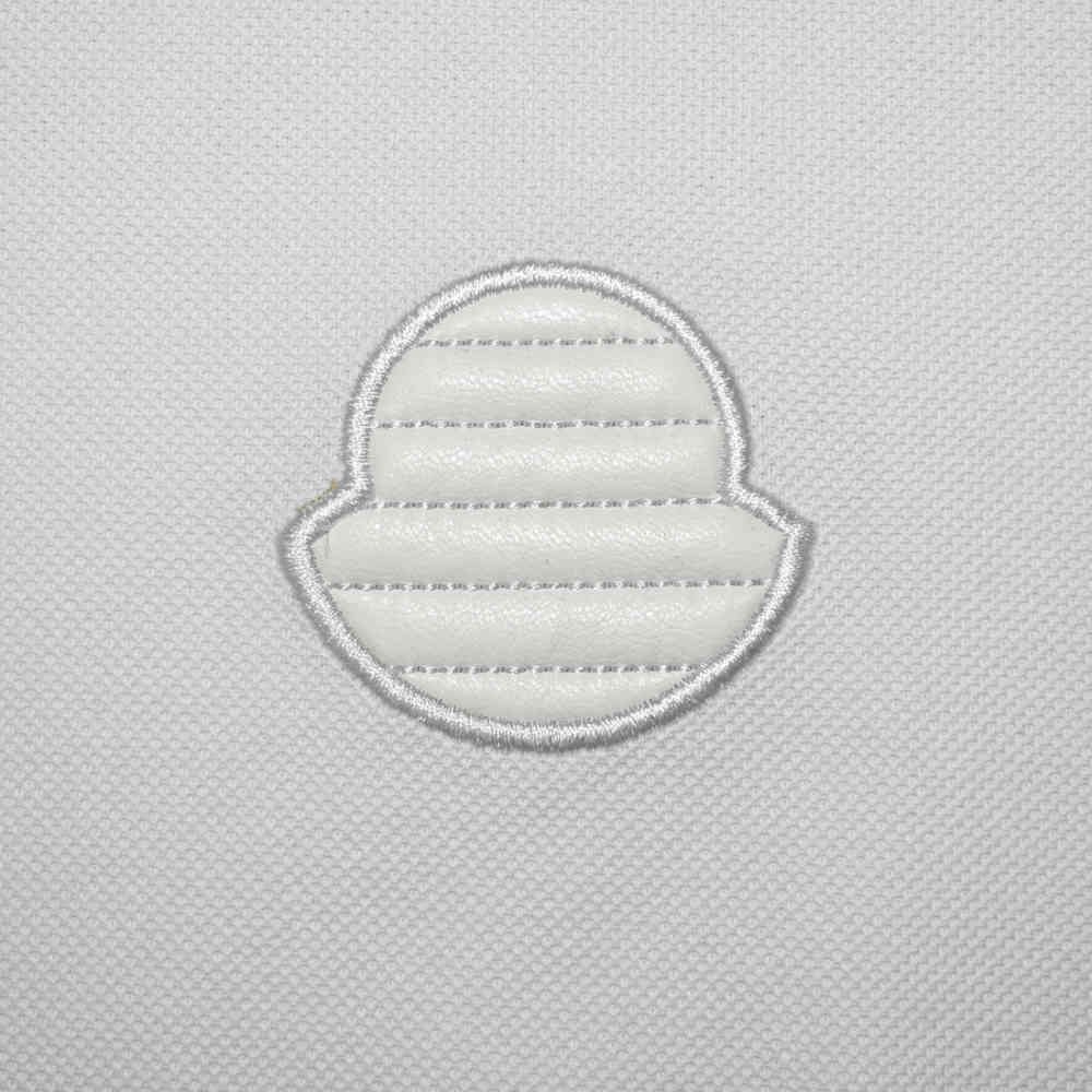 Moncler White Premium Quality Polo T-shirt-3