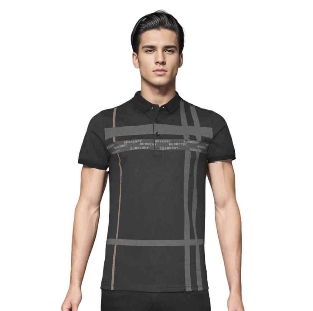 Black Burberry Green Premium Quality T-Shirt