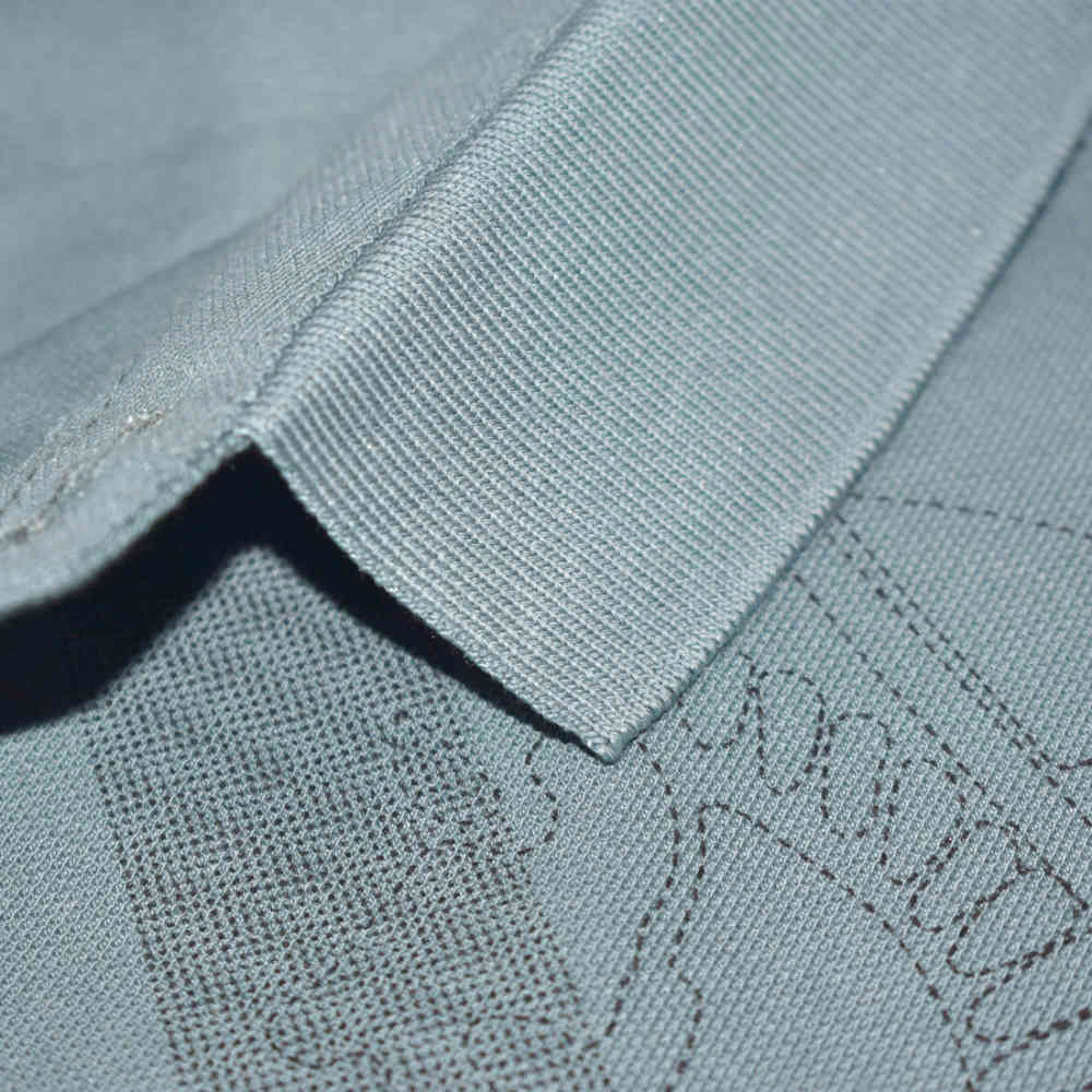 Burberry Turkish-blue Checks Printed Polo T-shirt-thumb-4