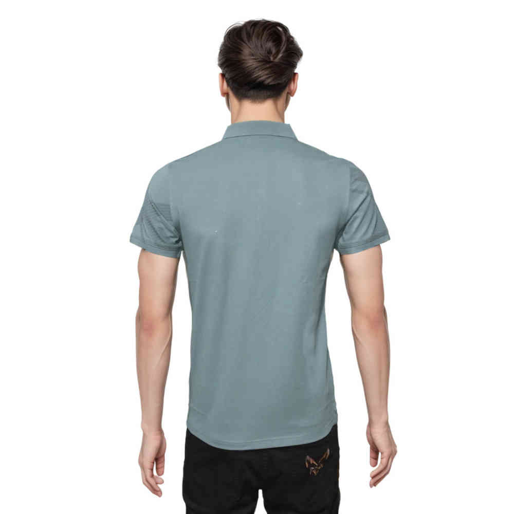 Burberry Turkish-blue Checks Printed Polo T-shirt-thumb-1