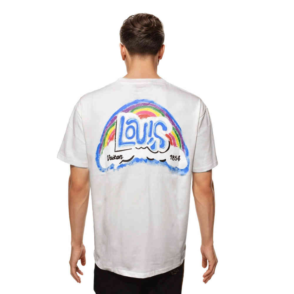 Louis Vuitton White Premium Quality Tees-thumb-1