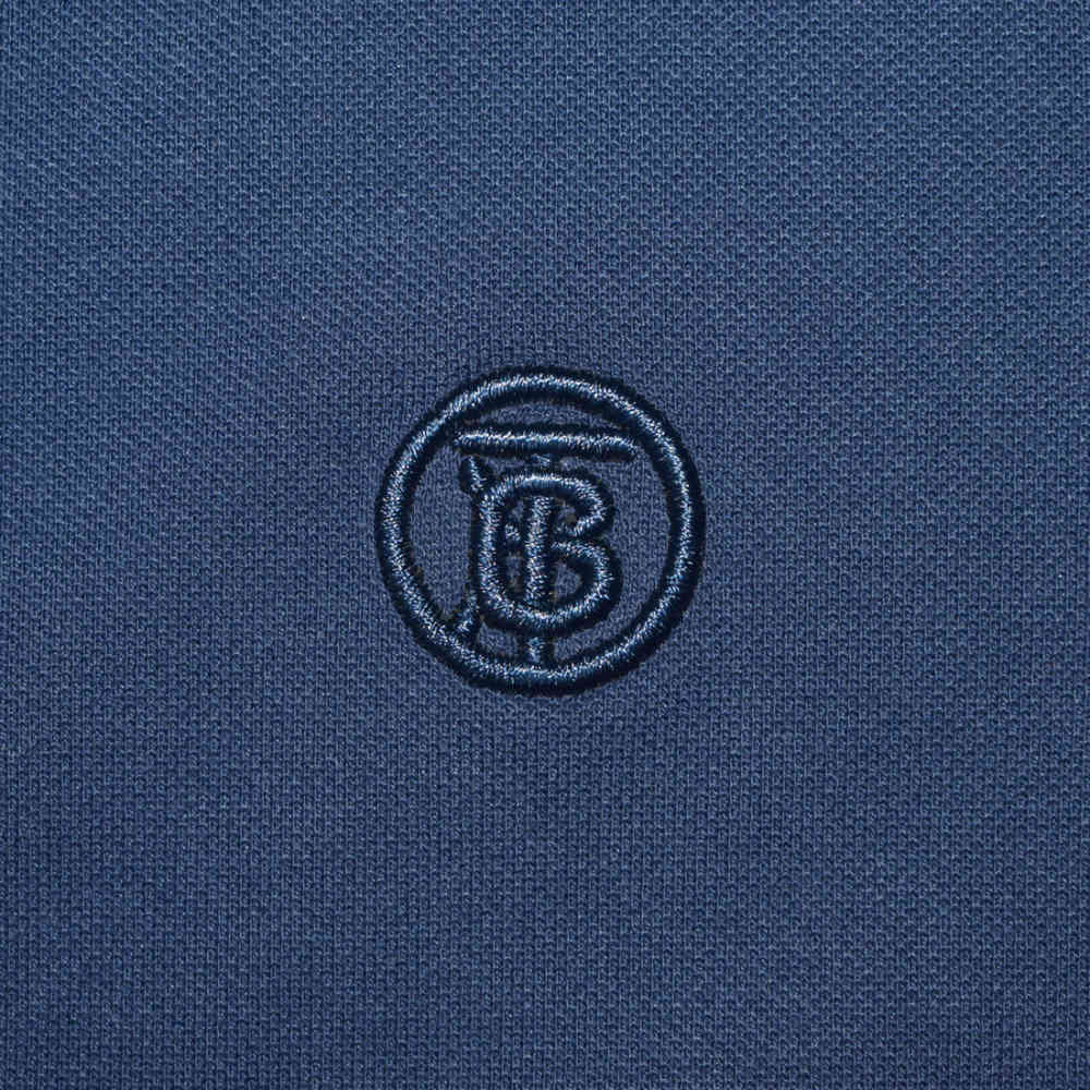Burberry Navy Blue Premium Quality T-shirt-thumb-3