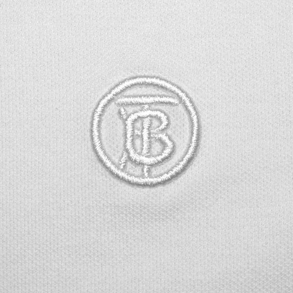 Burberry White Premium Quality Polo T-shirt-3