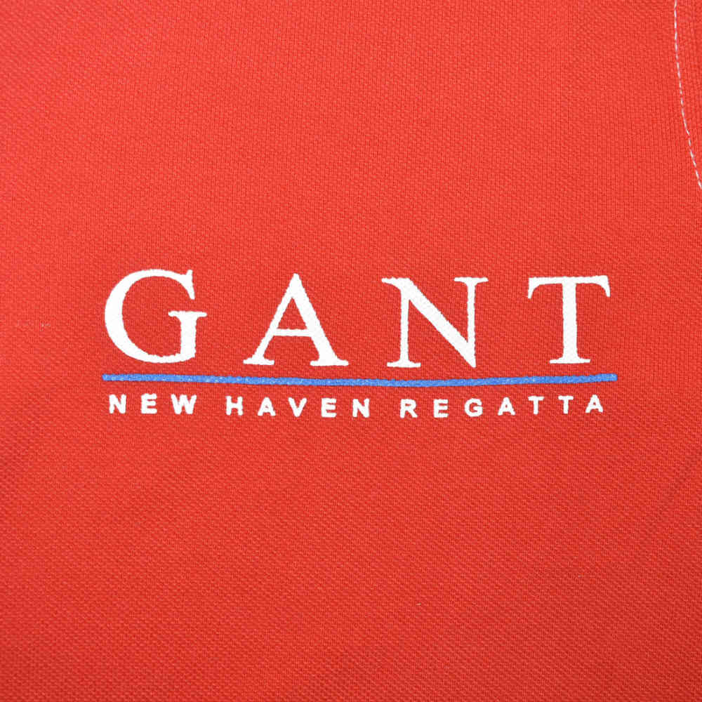 GANT White & Red Mens Sailing Pique Polo T-shirt-3