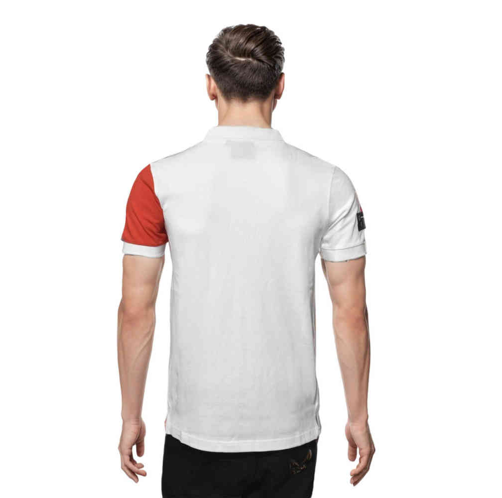 GANT White & Red Mens Sailing Pique Polo T-shirt-1
