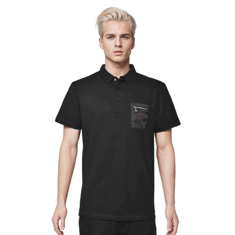 Black Fendi White Premium Zip Pocket T-shirt