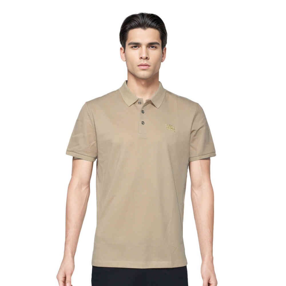 Brown Burberry White Premium Quality Tees