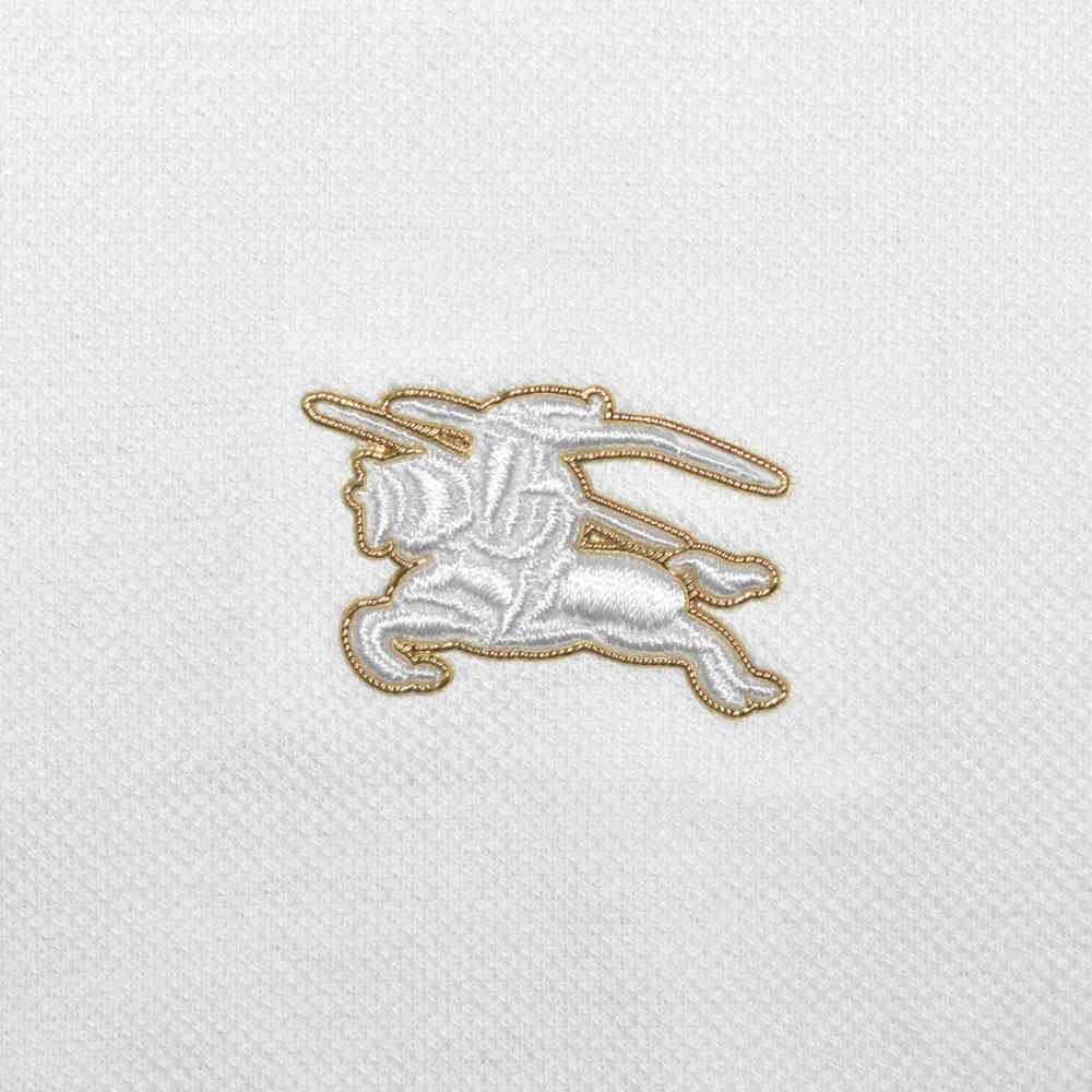Burberry White Premium Quality Tees-3