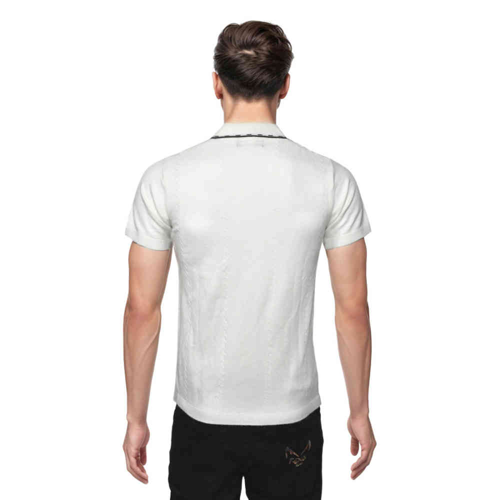 Burberry White Premium Quality Polo Tees-1