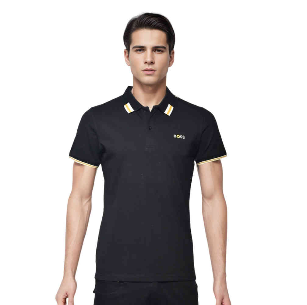Black Boss Orange Premium Quality Mens T-shirt