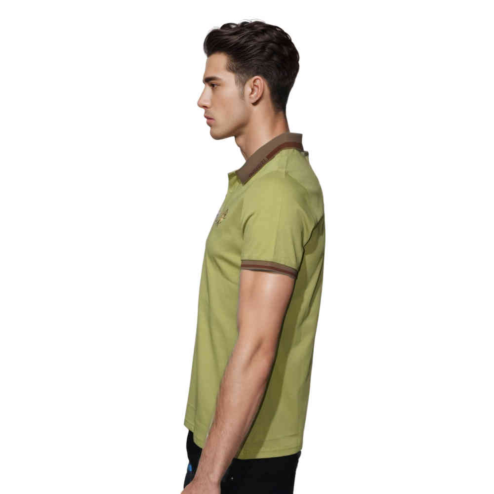 Versace Embossed logo Green Premium Polo T-shirt-2