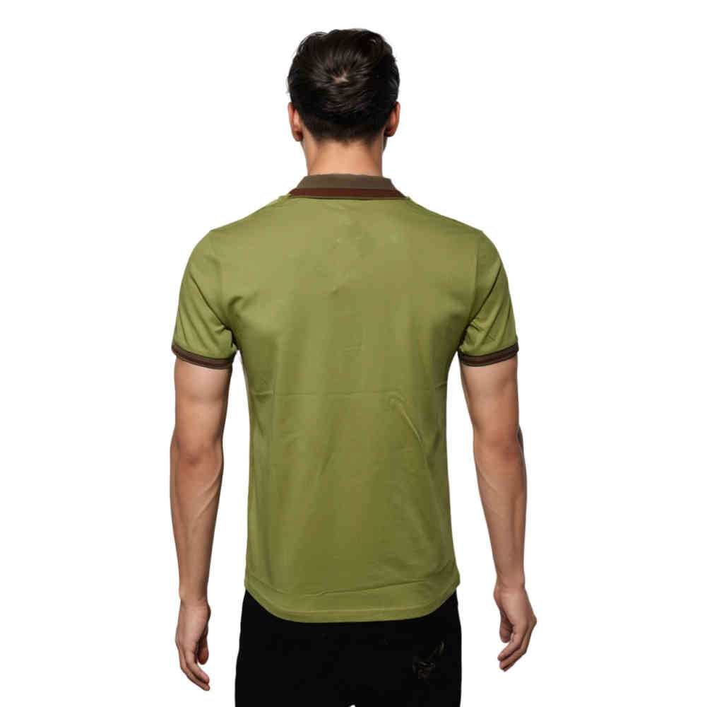 Versace Embossed logo Green Premium Polo T-shirt-1