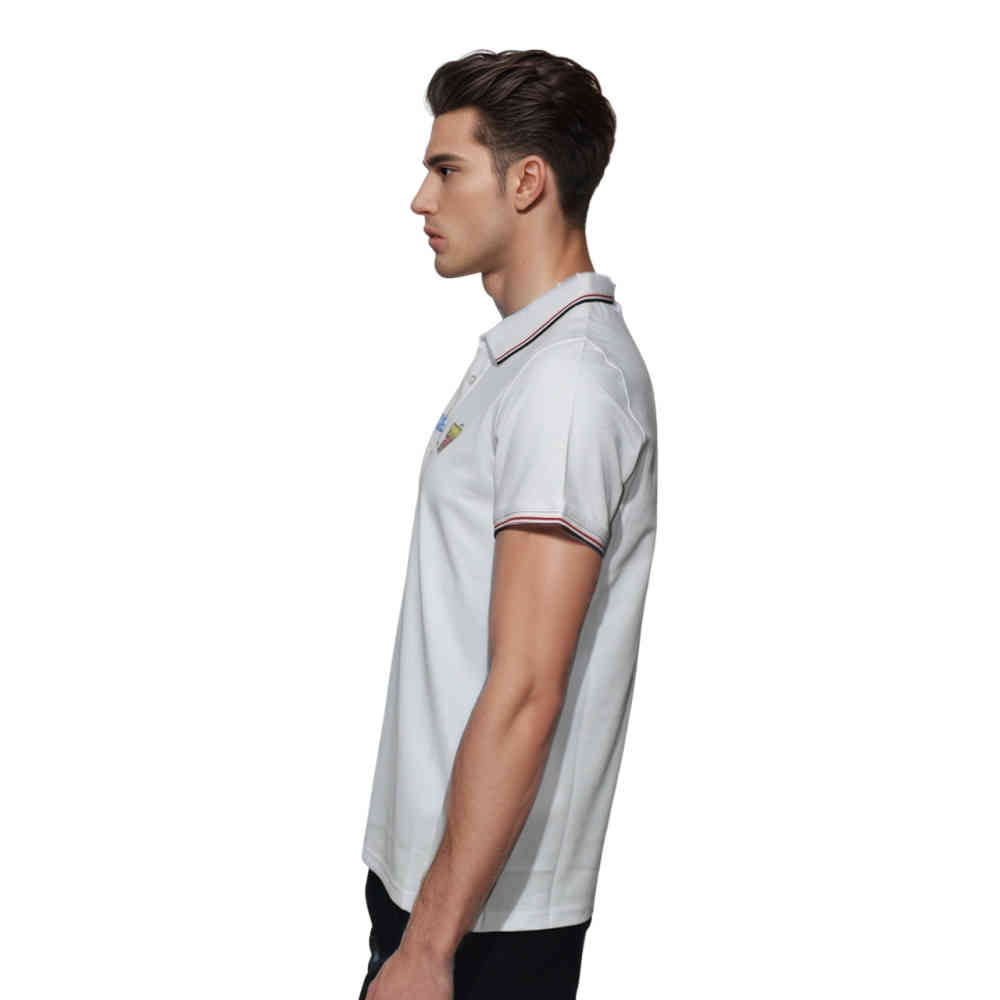 Prada White Premium Quality Polo Tees-thumb-2