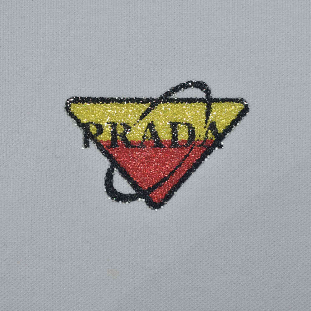 Prada White Premium Quality Polo Tees-thumb-3