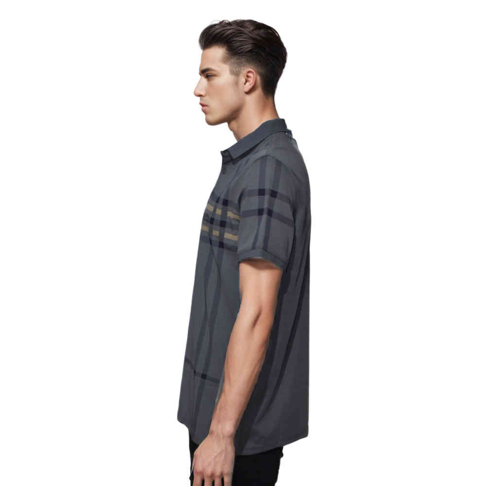 Burberry Grey Premium Quality T Shirt-2
