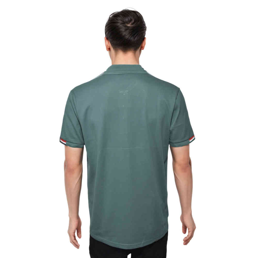 Moncler Embroidered logo Teal Green Premium T-shirt-thumb-1