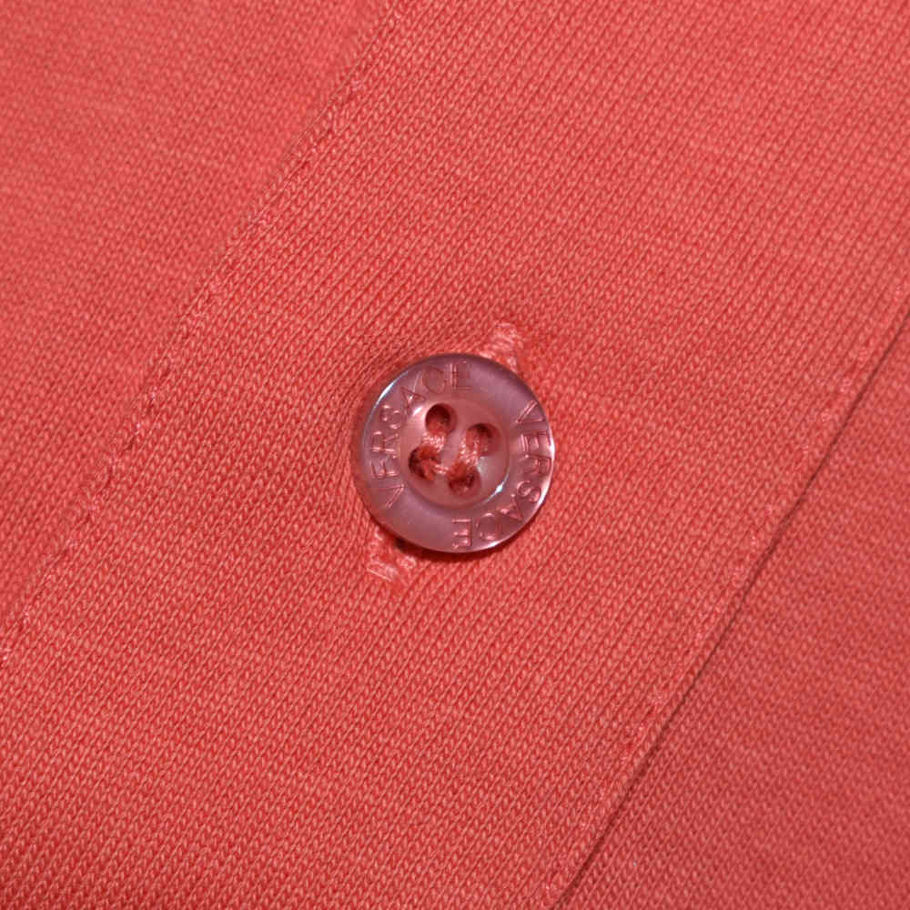 Versace Embossed logo Red Premium Polo T-shirt-5