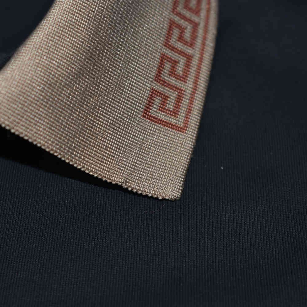 Versace Embossed logo Black Premium Polo T-shirt-3