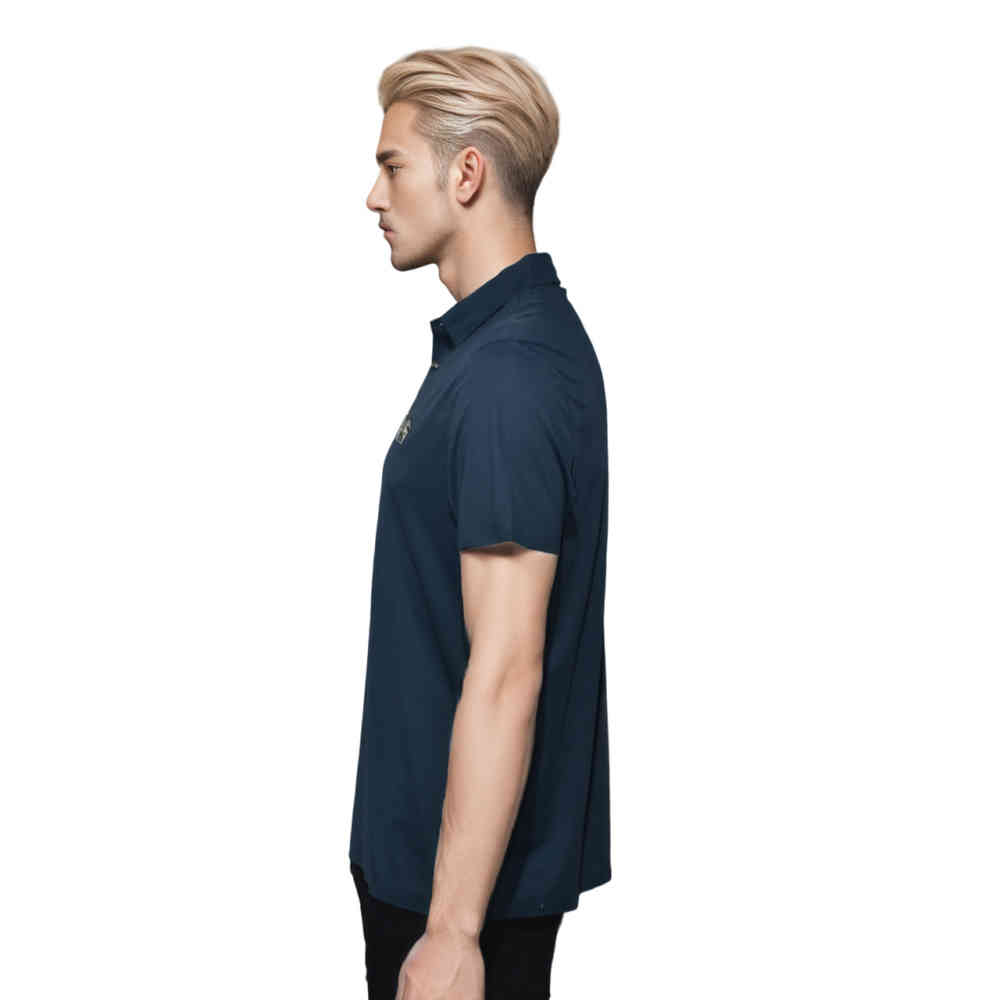 Burberry Blue Premium Quality Polo Tees-thumb-2