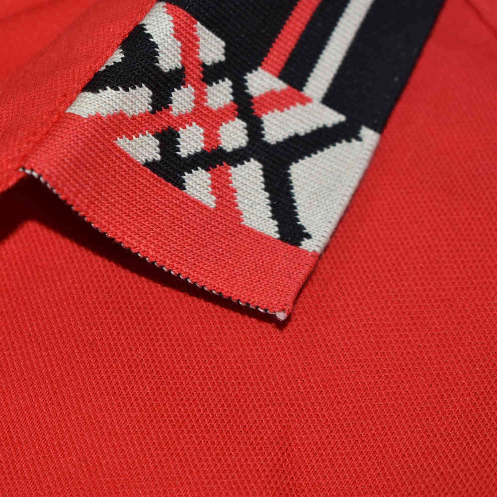 Burberry Red Premium Quality Polo Tees-thumb-3