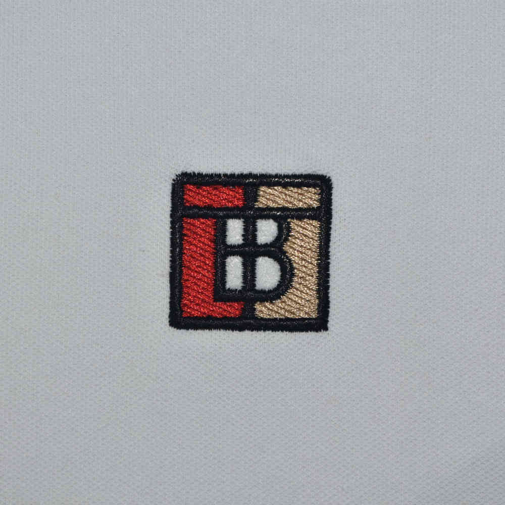 Burberry White Premium Quality Polo Tees-3