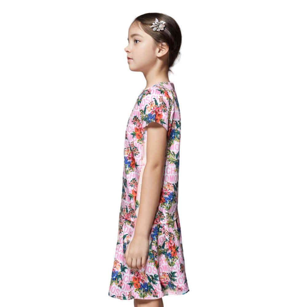 Moschino Pink Floral Premium Girls Co-ord Set-thumb-2