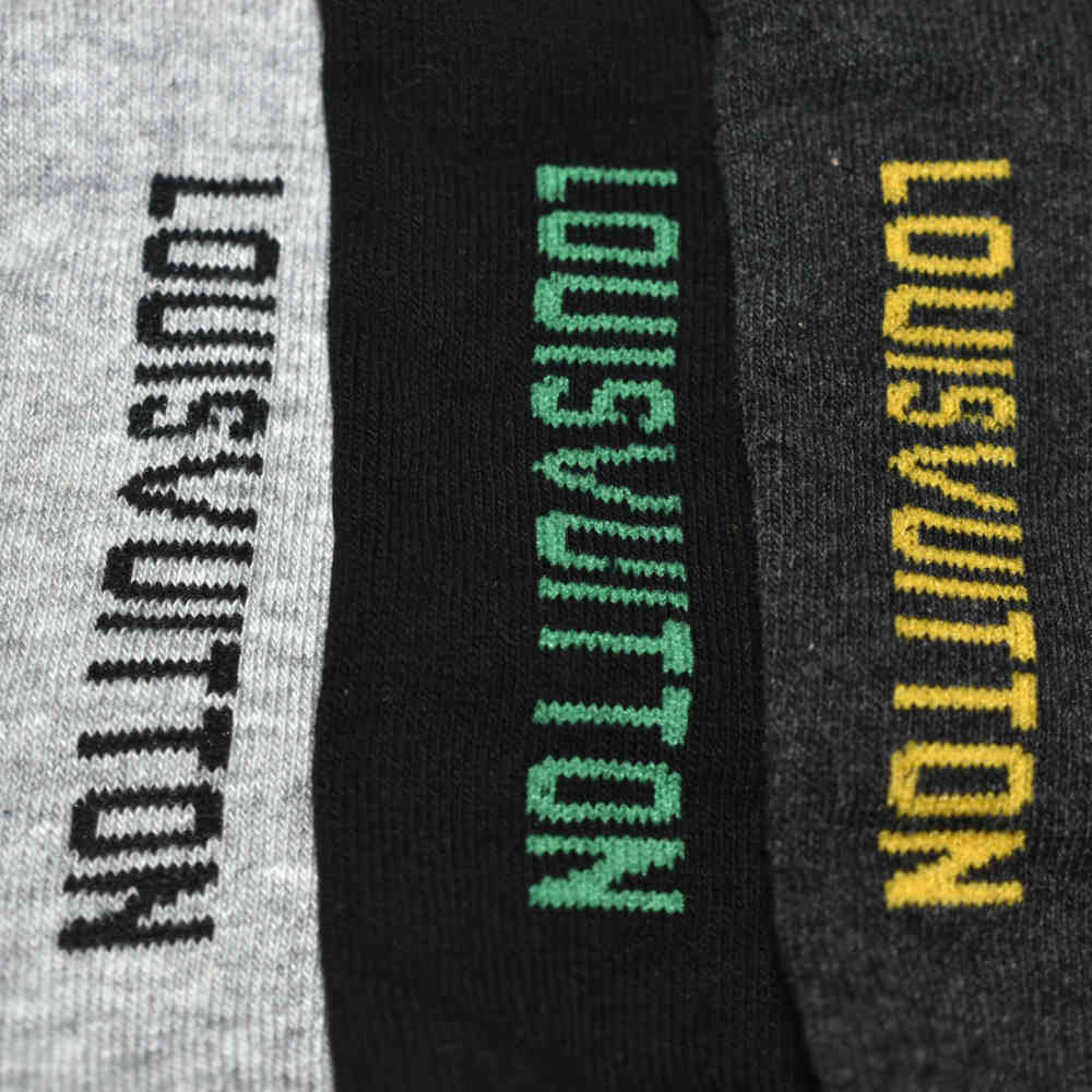 Louis Vuitton Premium Quality Low Ankle Socks - Pack of 5-3