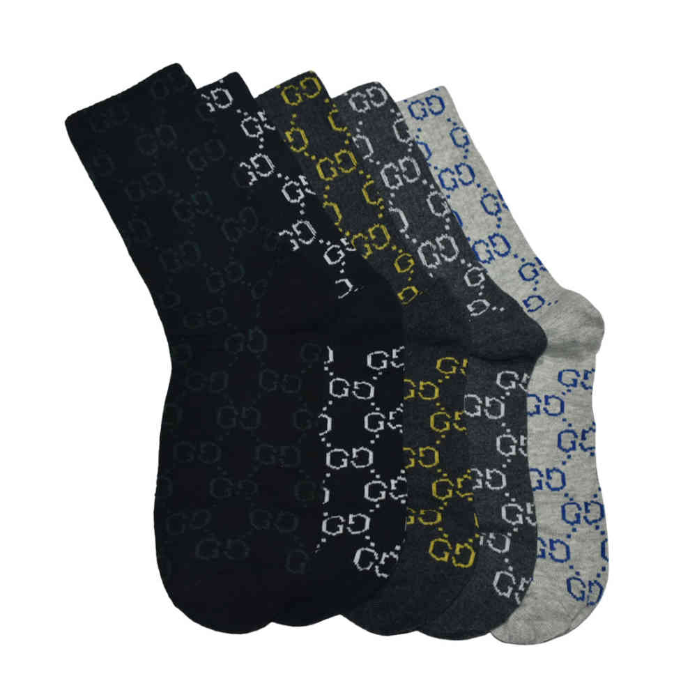 Gucci logo Print Crew Premium Quality Socks-thumb-1