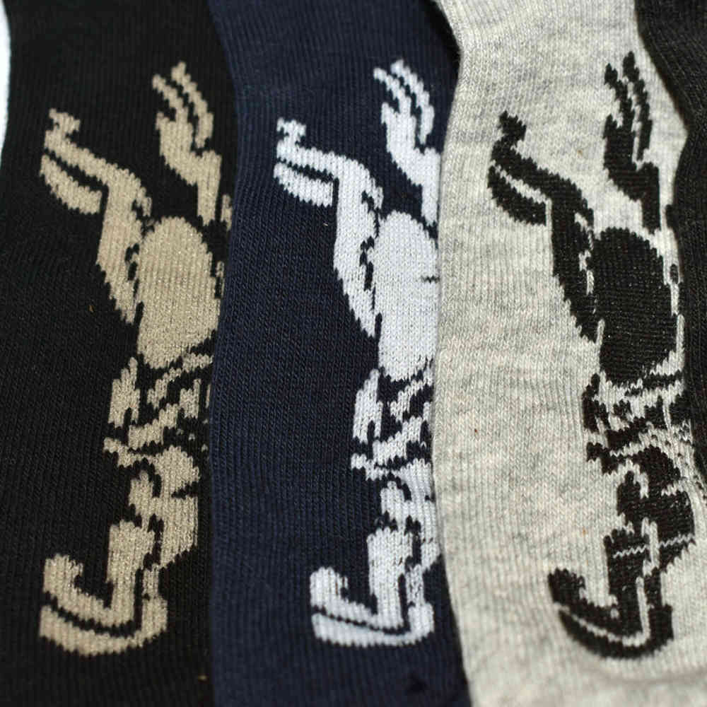 Burberry Premium Quality Low Ankle Socks - Pack of 5-thumb-3